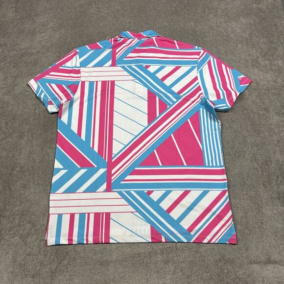 NEW Kenny Flowers Polo Shirt Mens Medium Ocean Drive Golf Performance Stretch - Picture 6 of 10